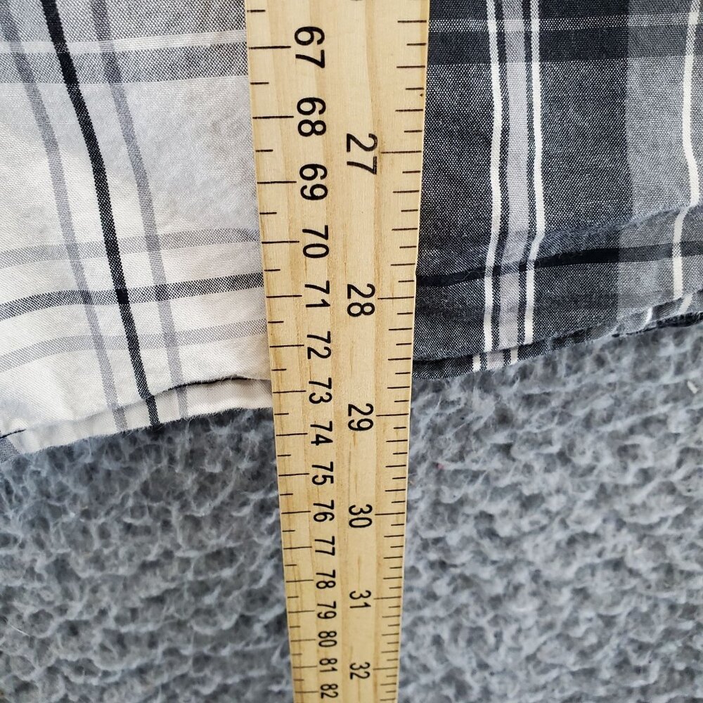 Carhartt Shirt Mens Medium Black/White Plaid Relaxed Fit Button-Down Cotton - Picture 5 of 9